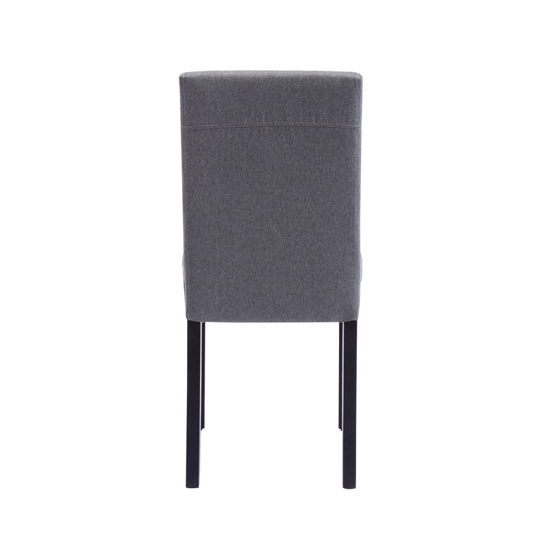 Winston Porter Evangelita Fabric Upholstered Dining Chair with Rubberwood Legs Wayfair
